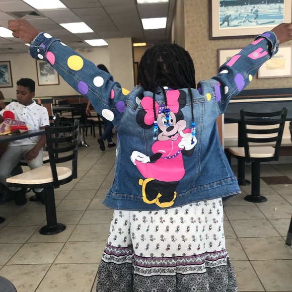 Hand painted jacket - Picture 10 of 11